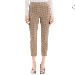 Theory Houndstooth Slim Cropped Trousers size 12